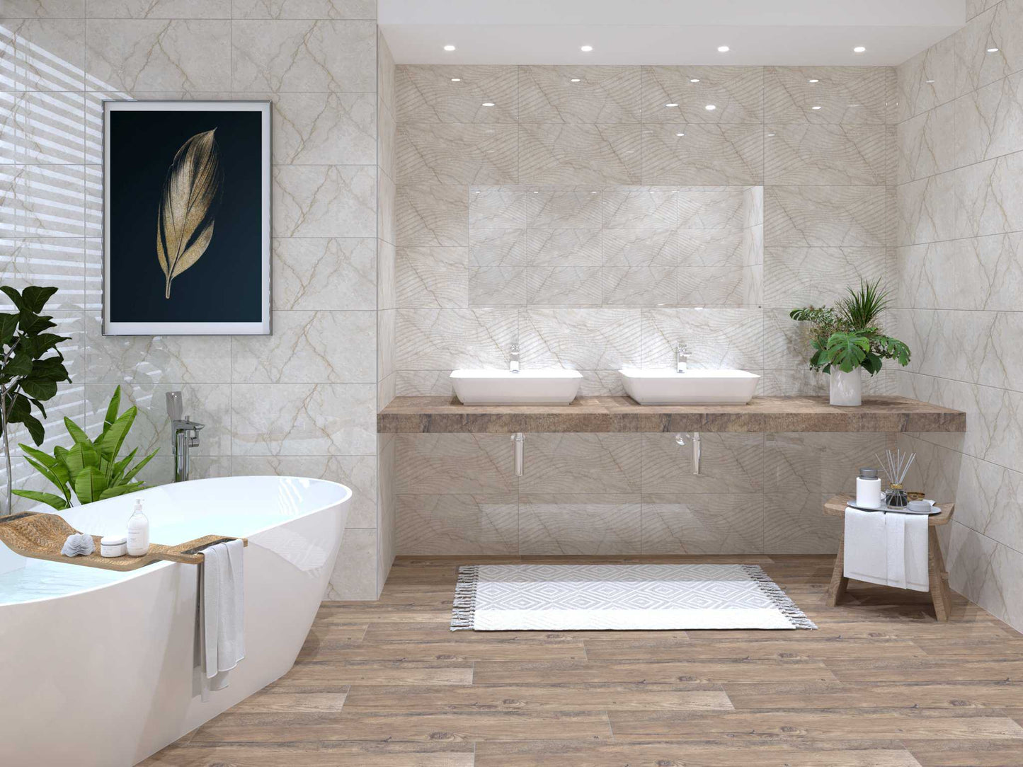 CHAMPAGNE 3631 GLOSSY 30 x 60 cm